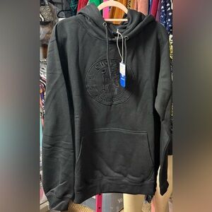 Chelsea football club men’s size XL sweatshirt hoodie black embroidered crest